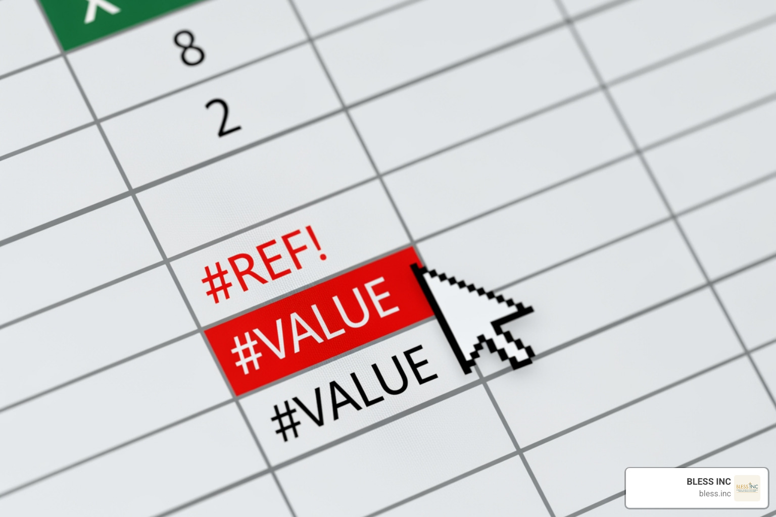 Image of a broken spreadsheet formula with a red error message, symbolizing the fragility of manual HR tracking - hr leave management system Image of a broken spreadsheet formula with a red error message, symbolizing the fragility of manual HR tracking - hr leave management system