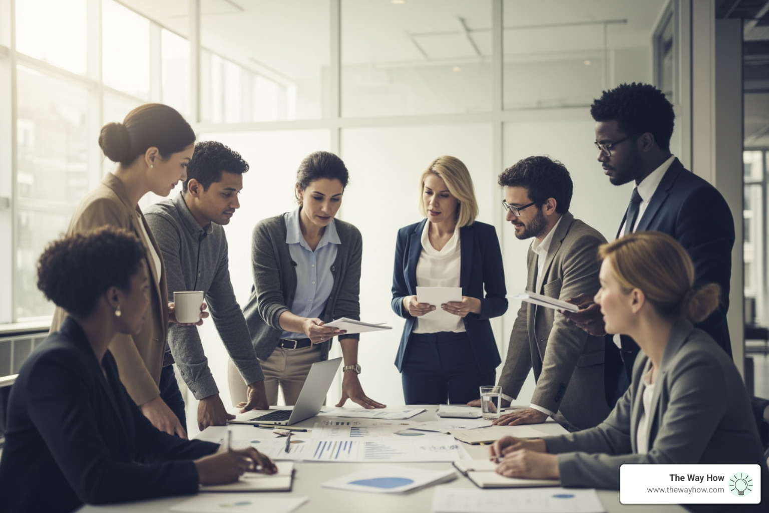 cross-functional team collaborating on a strategy board - different go to market strategies