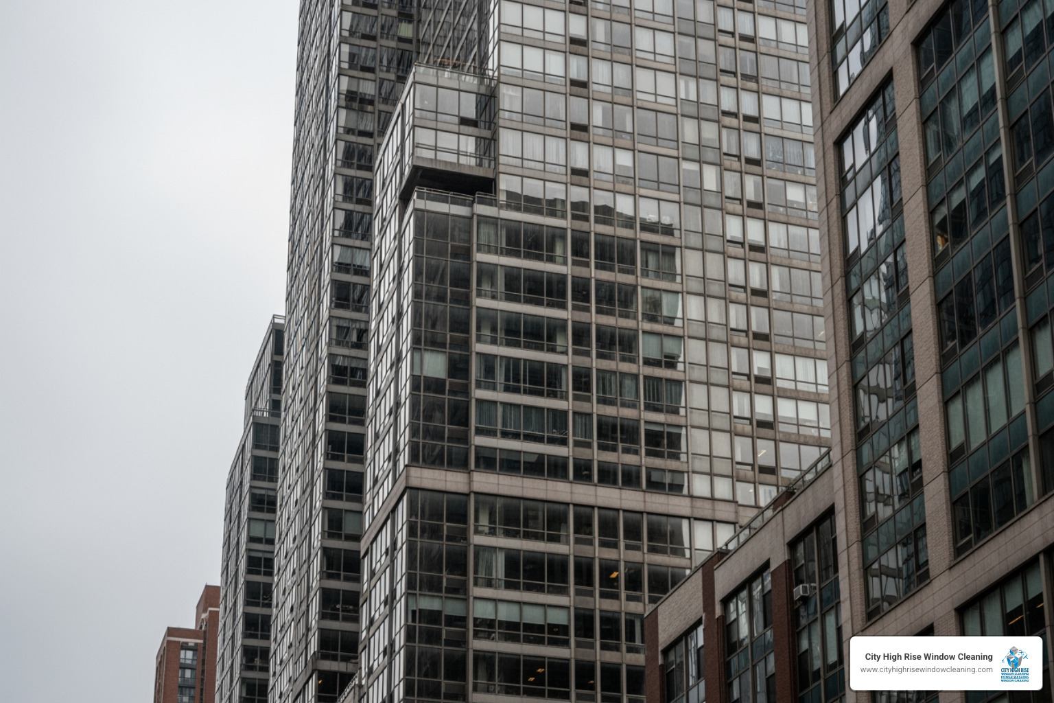 high-rise building with dirty exterior glass - apartment building window cleaning high-rise building with dirty exterior glass - apartment building window cleaning