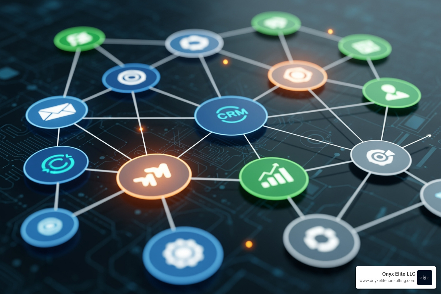 Business growth metrics showing a 24% increase in revenue and 38% better win rates through system alignment - marketing automation integration
