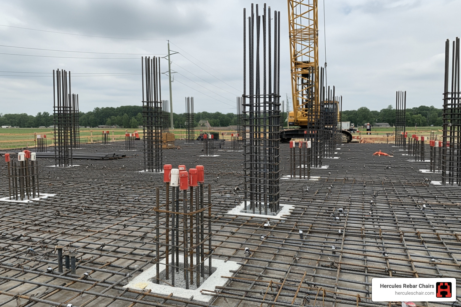 Continuous high chairs and individual high chairs used in heavy construction - bar chairs concrete sizes