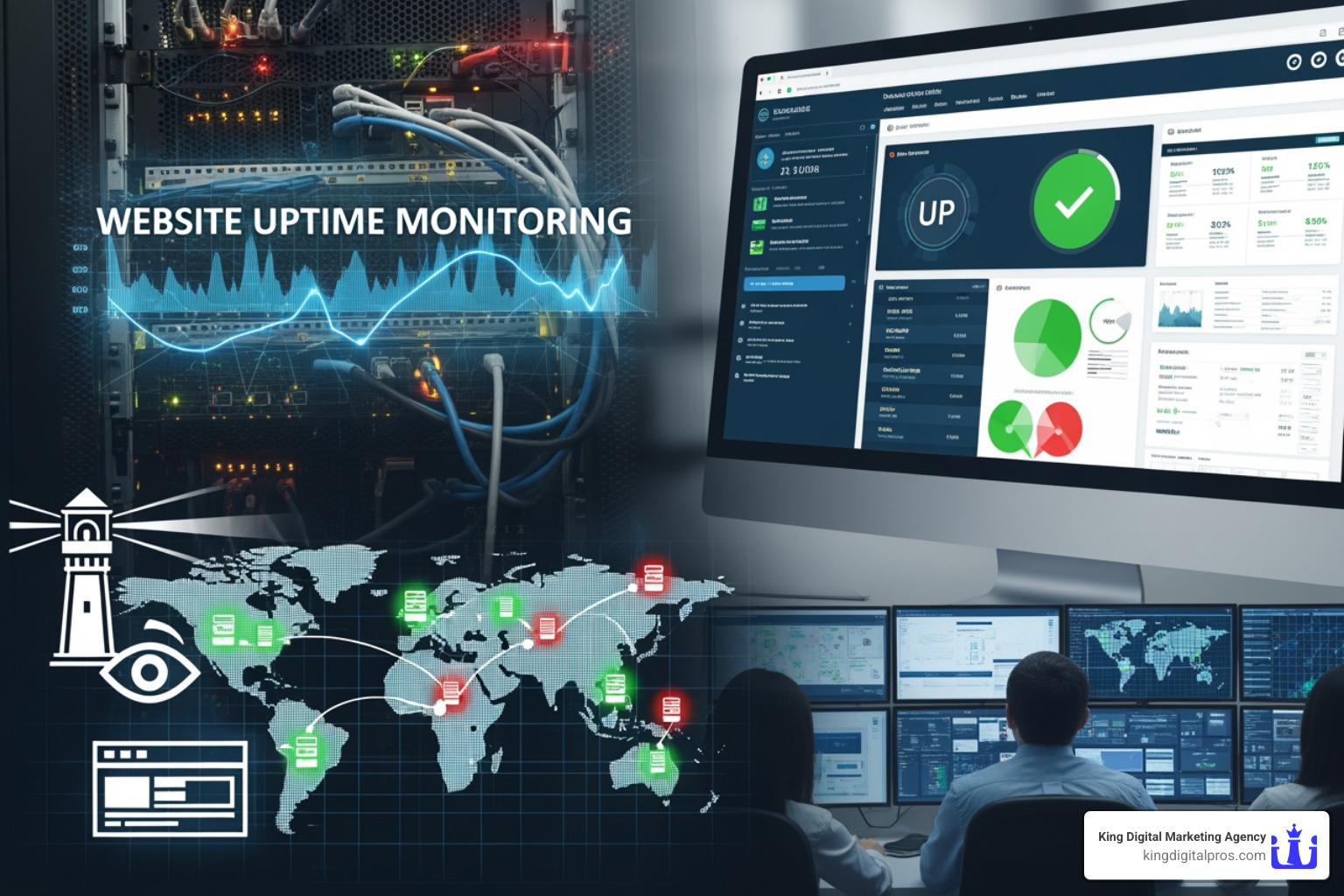 A "Site Down" Error Page On A Laptop Screen With A Frustrated User In The Background - Website Uptime Monitoring
