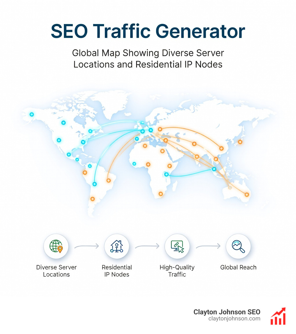 global map showing diverse server locations and residential IP nodes - seo traffic generator global map showing diverse server locations and residential IP nodes - seo traffic generator