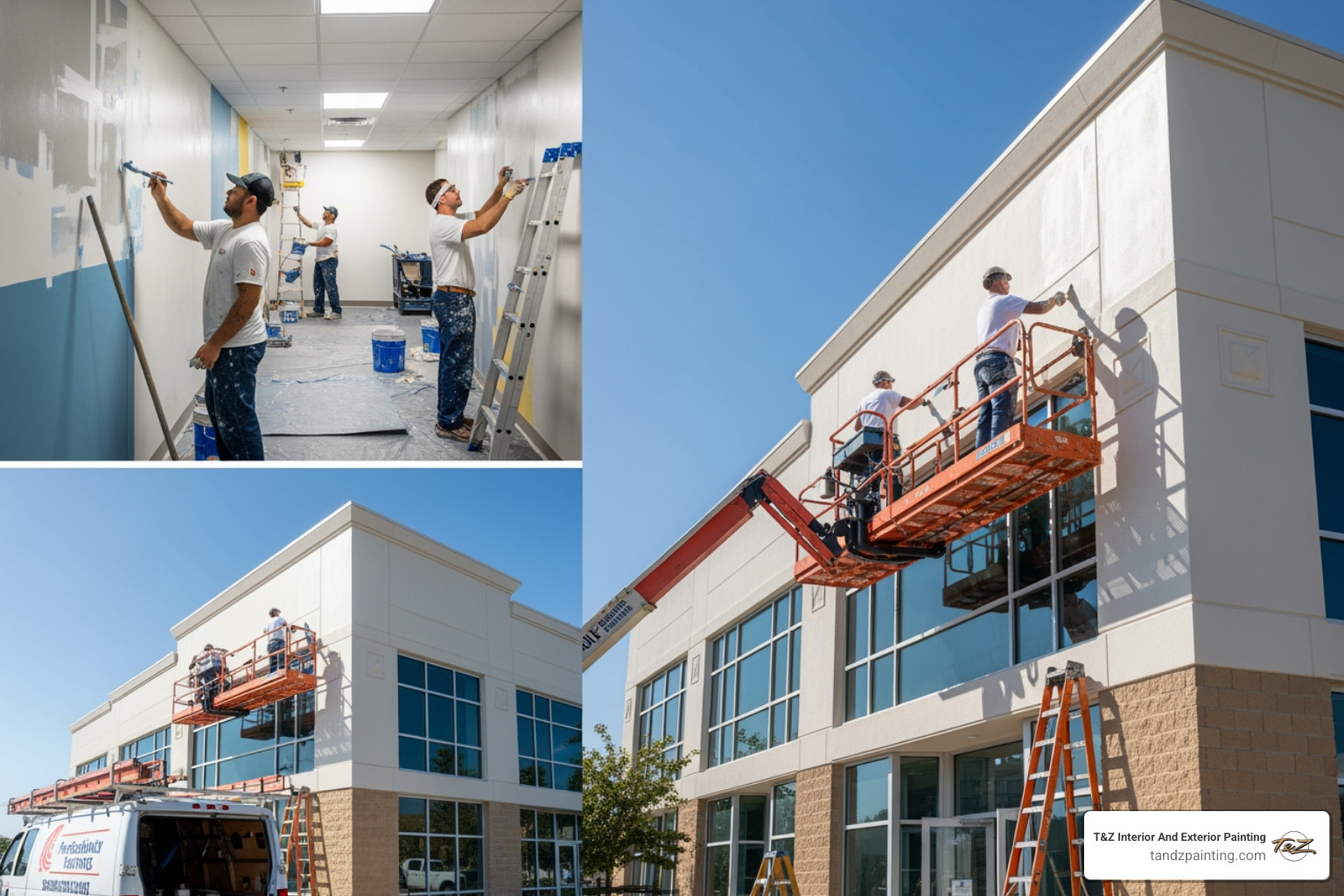 a freshly painted retail storefront in a busy Chicago suburb showing clean lines and vibrant branding - commercial interior and exterior painting a freshly painted retail storefront in a busy Chicago suburb showing clean lines and vibrant branding - commercial interior and exterior painting
