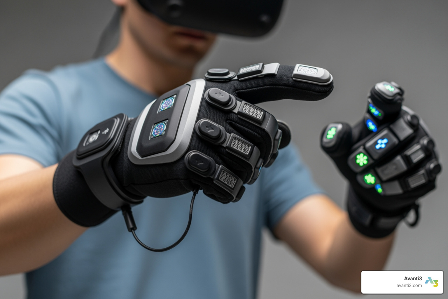 Haptic feedback gloves - VR experiential marketing