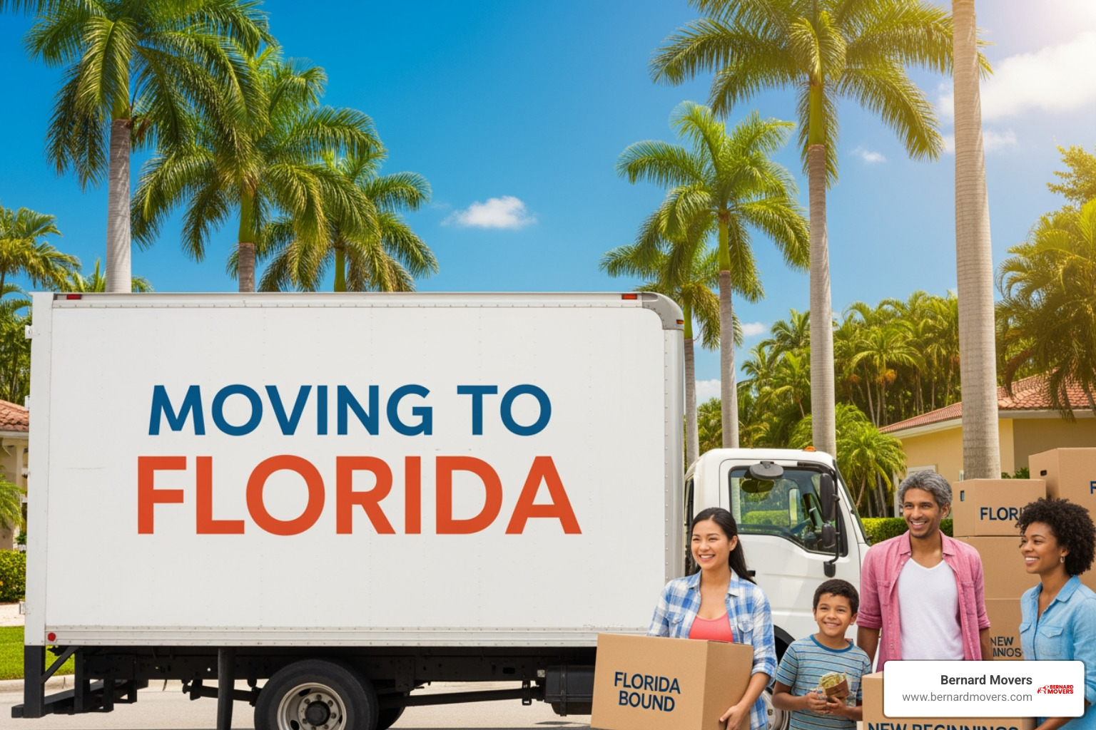Moving truck on I-75 heading south toward Florida - affordable moves to Florida