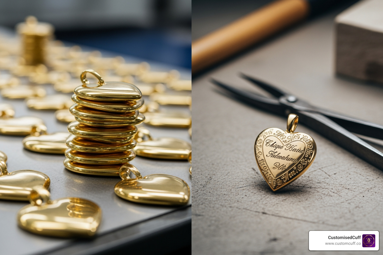Comparison of mass-produced vs. handmade pendants - custom pendants australia