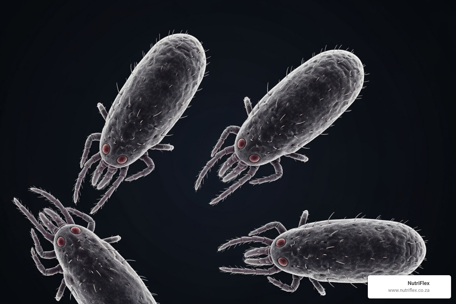 Microscopic View Of Demodex Canis Mites Which Are Cigar-Shaped With Four Pairs Of Stubby Legs - Homeopathic Treatment For Demodectic Mange In Dogs