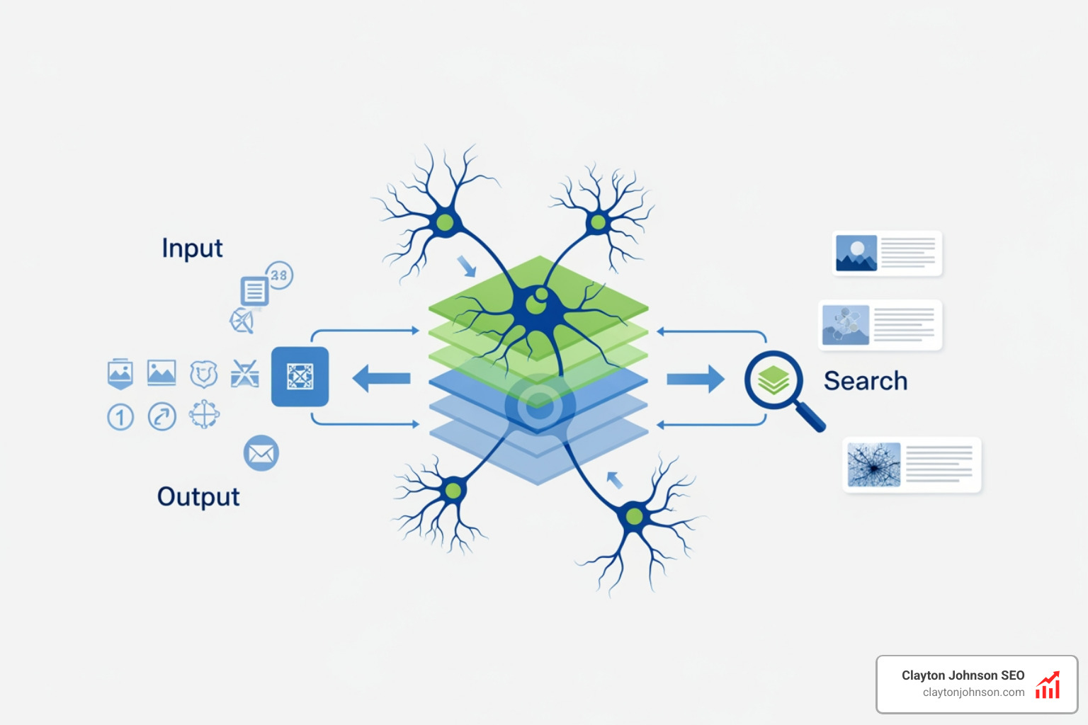 Multimodal search results showing a mix of text, images, and video all relevant to a single semantic query about 'outdoor adventure gear' - How neural networks search Multimodal search results showing a mix of text, images, and video all relevant to a single semantic query about 'outdoor adventure gear' - How neural networks search