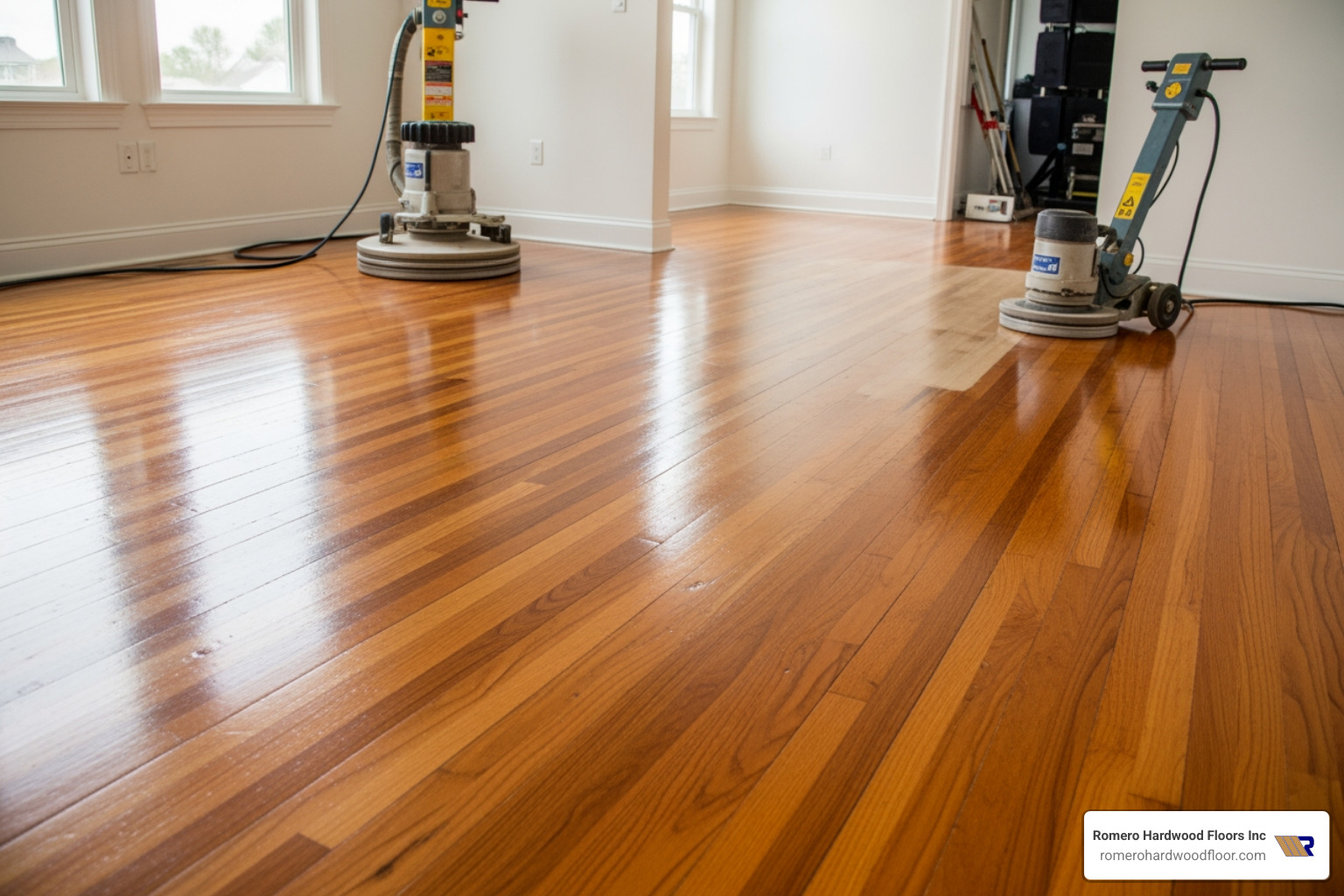 Graphic showing the visual difference between satin, semi-gloss, and high-gloss finishes. Satin hides scratches best and looks most natural; semi-gloss is the most popular for residential homes; high-gloss is very reflective but shows every speck of dust and every scratch - hardwood floors refinished Graphic showing the visual difference between satin, semi-gloss, and high-gloss finishes. Satin hides scratches best and looks most natural; semi-gloss is the most popular for residential homes; high-gloss is very reflective but shows every speck of dust and every scratch - hardwood floors refinished