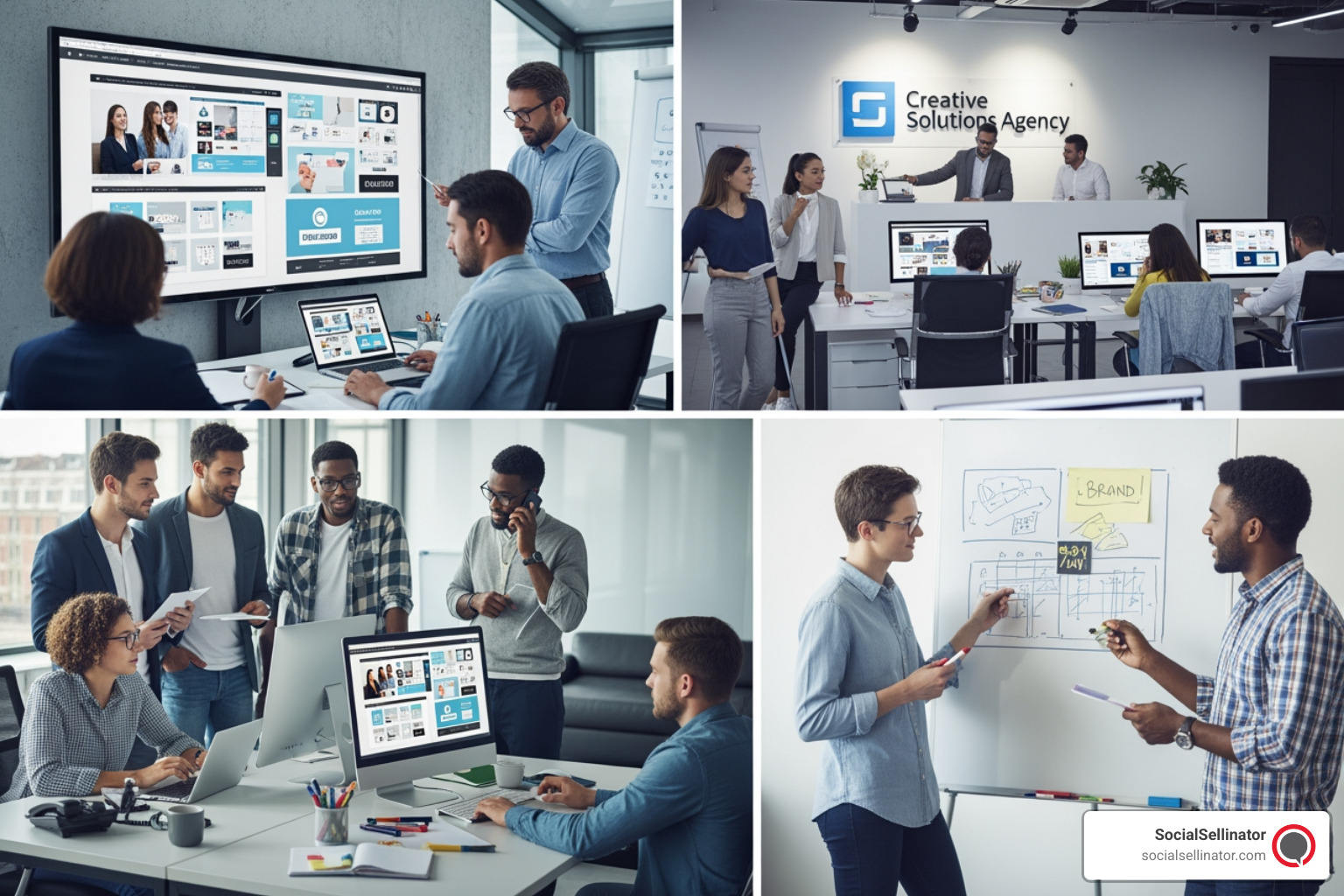 A comprehensive digital marketing dashboard showing cross-channel performance metrics; Alt: Analytics dashboard showing integrated SEO and PPC performance; Metadata: Title: Integrated Marketing Analytics, Caption: Measuring success across all channels - full service marketing and advertising agency