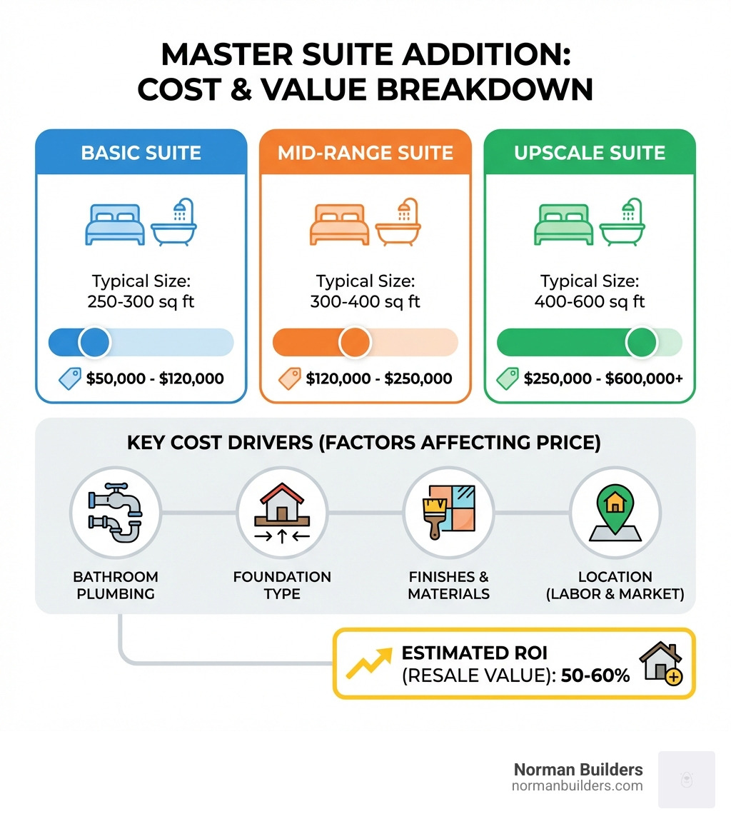 Average Cost of a Master Suite Addition 2025