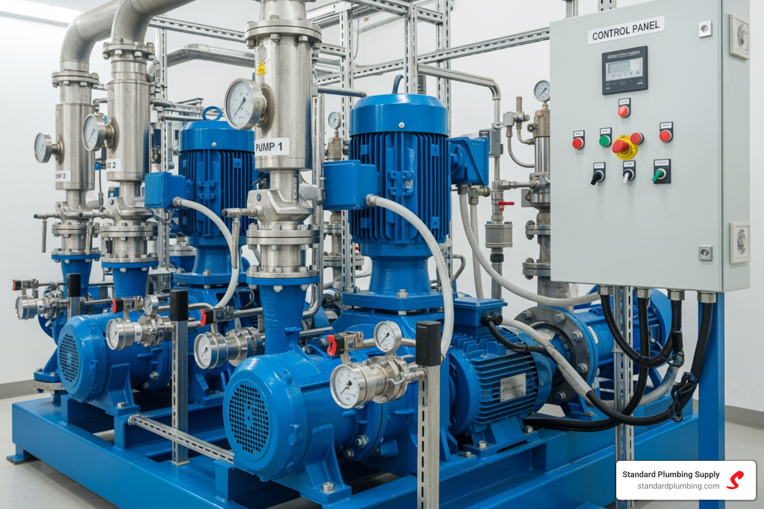 A booster pump sizing chart showing GPM vs TDH - booster pump systems A booster pump sizing chart showing GPM vs TDH - booster pump systems