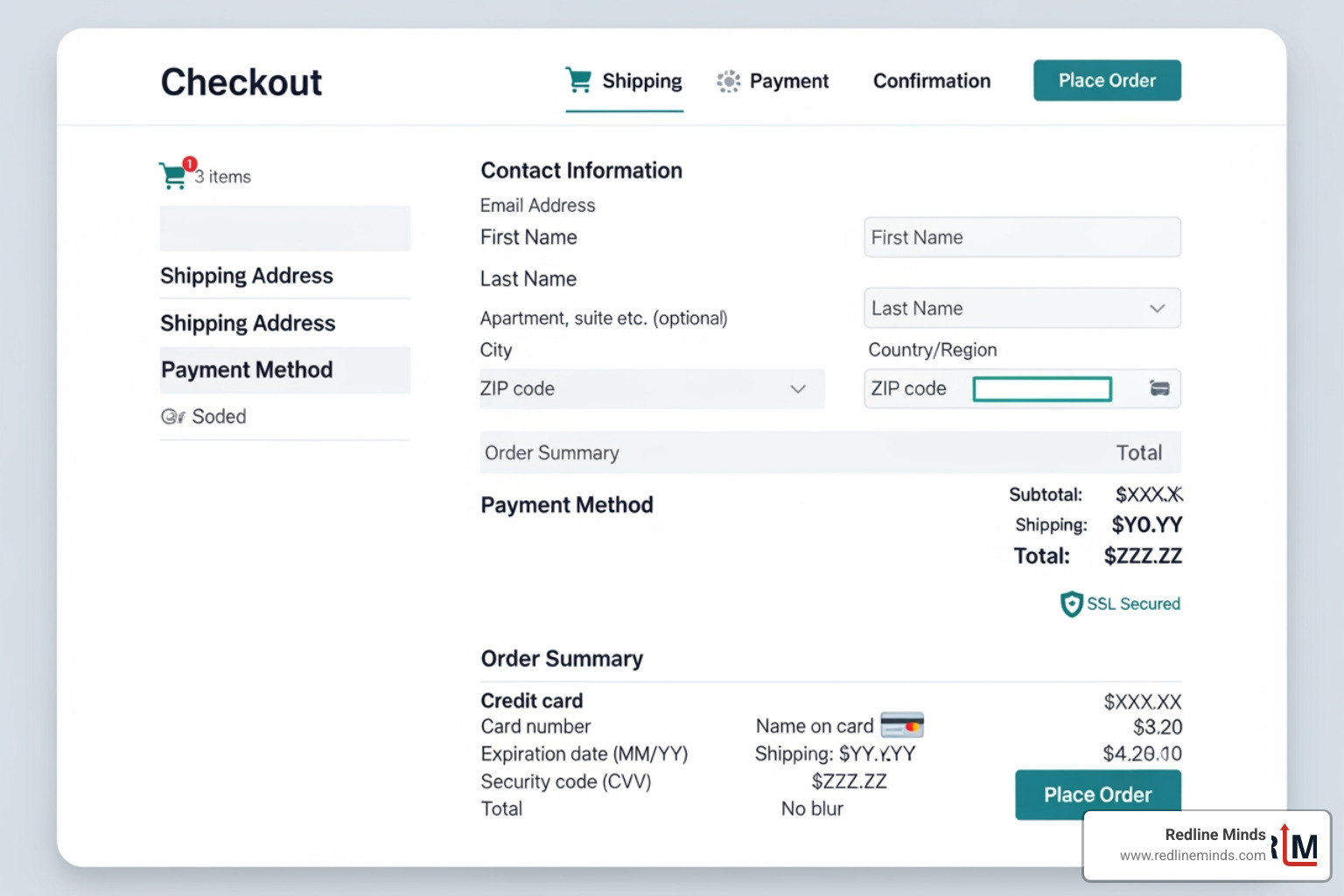 Anatomy of a high-converting checkout interface - ecommerce checkout page design Anatomy of a high-converting checkout interface - ecommerce checkout page design