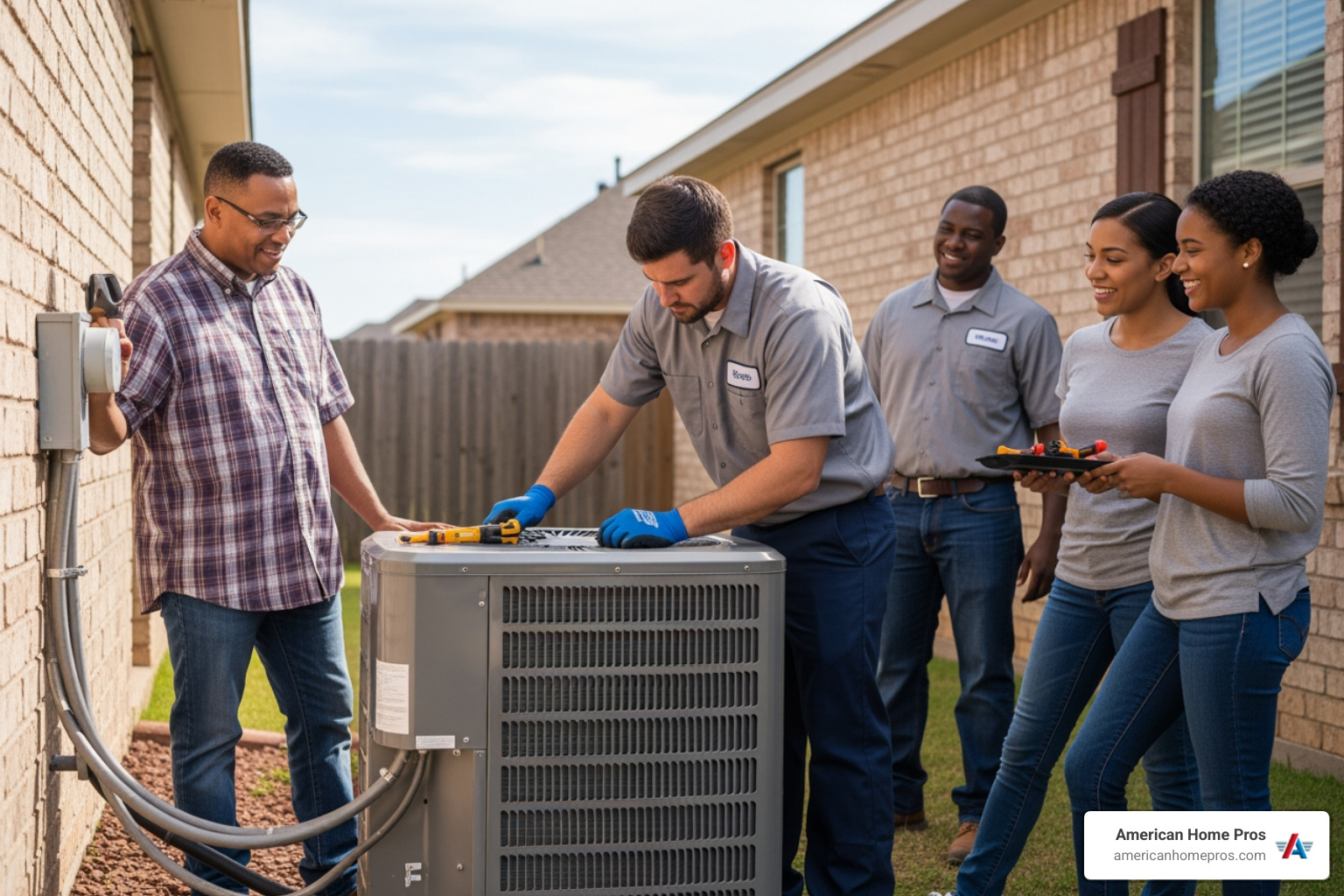Infographic showing steps to affordable AC installation in Beggs OK financing sizing efficiency rebates - ac installation