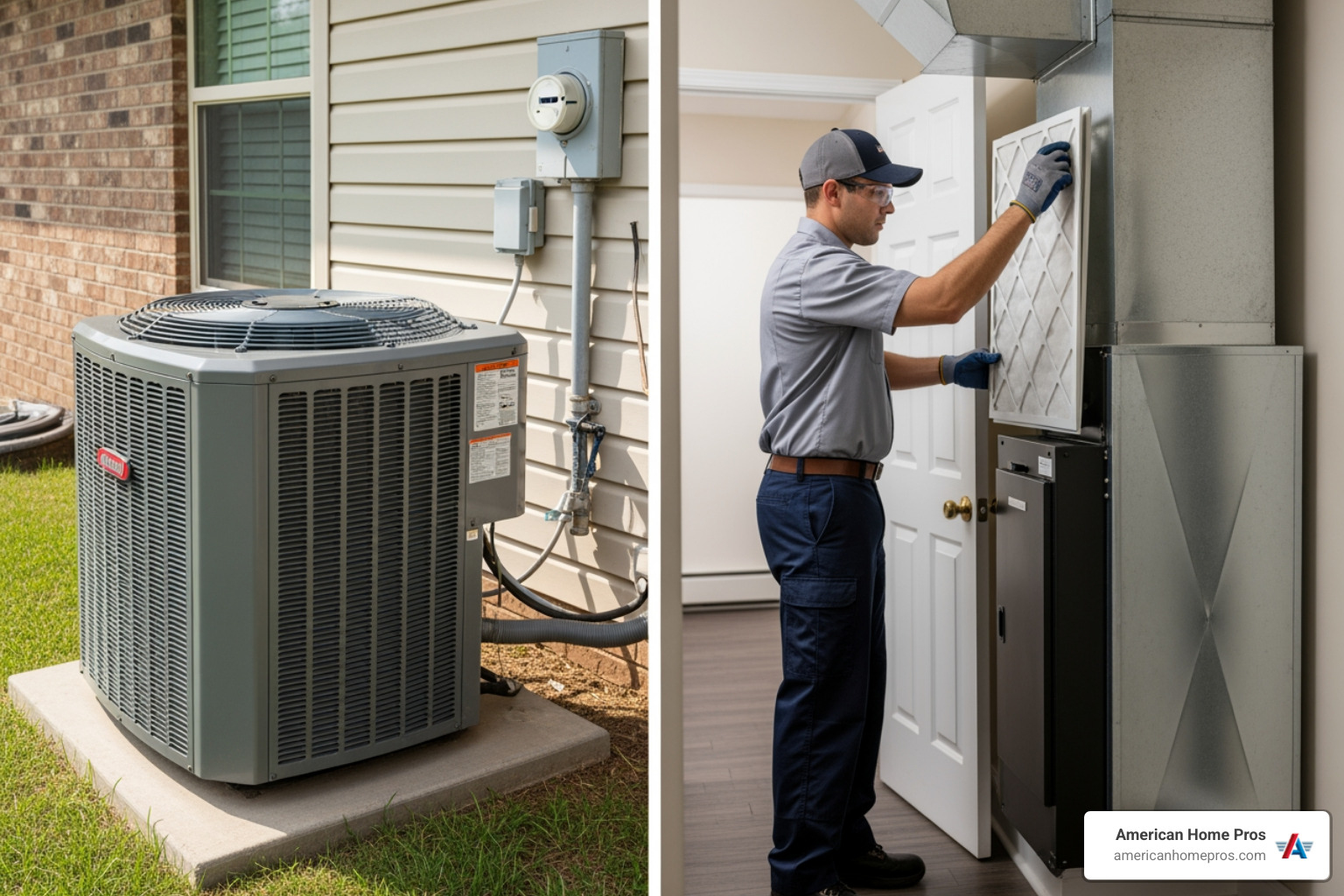 Close-up of a high-efficiency air filtration system installed in a Bixby OK attic - ac filter replacement best in bixby, ok