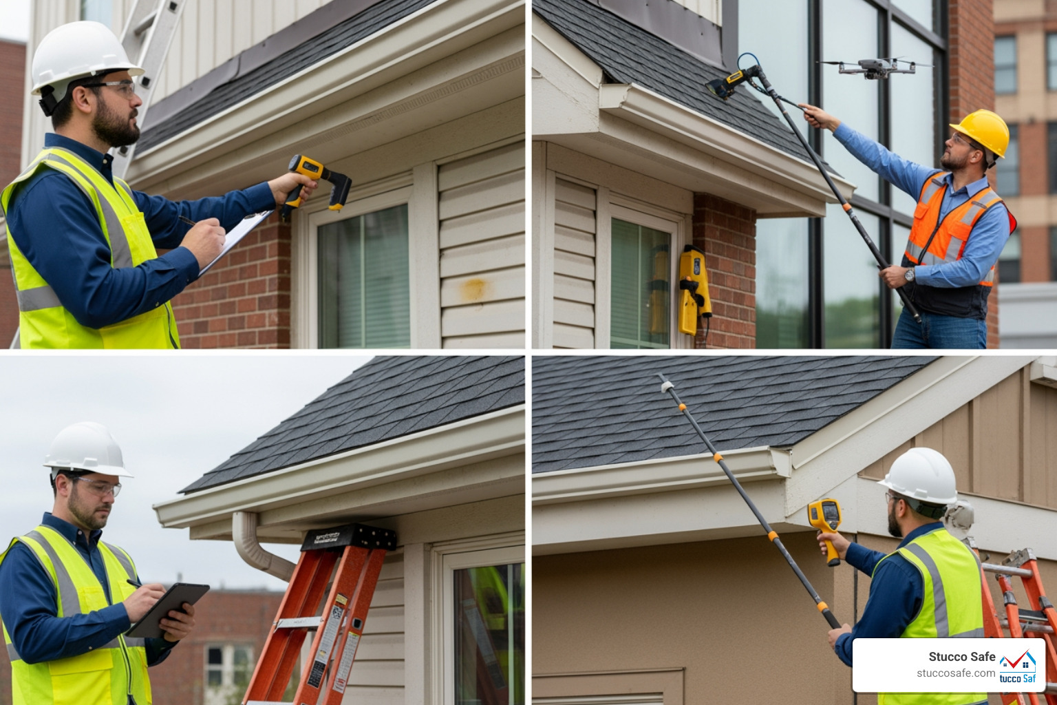 Diagram of a building cross-section showing heat and air flow - Building envelope inspection Diagram of a building cross-section showing heat and air flow - Building envelope inspection