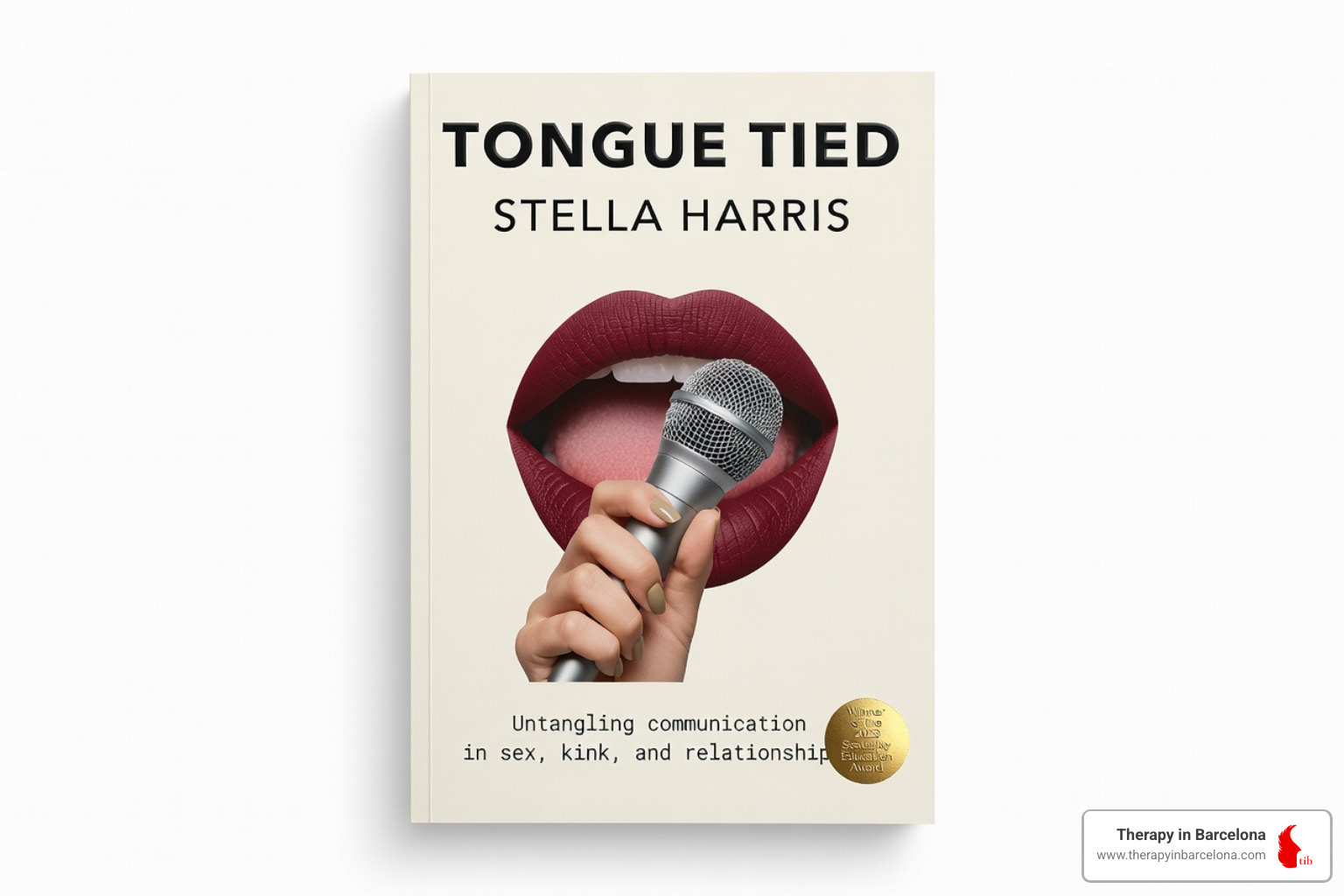 Book cover for 'Tongue Tied' by Stella Harris - book about using sex as a tool to communicate