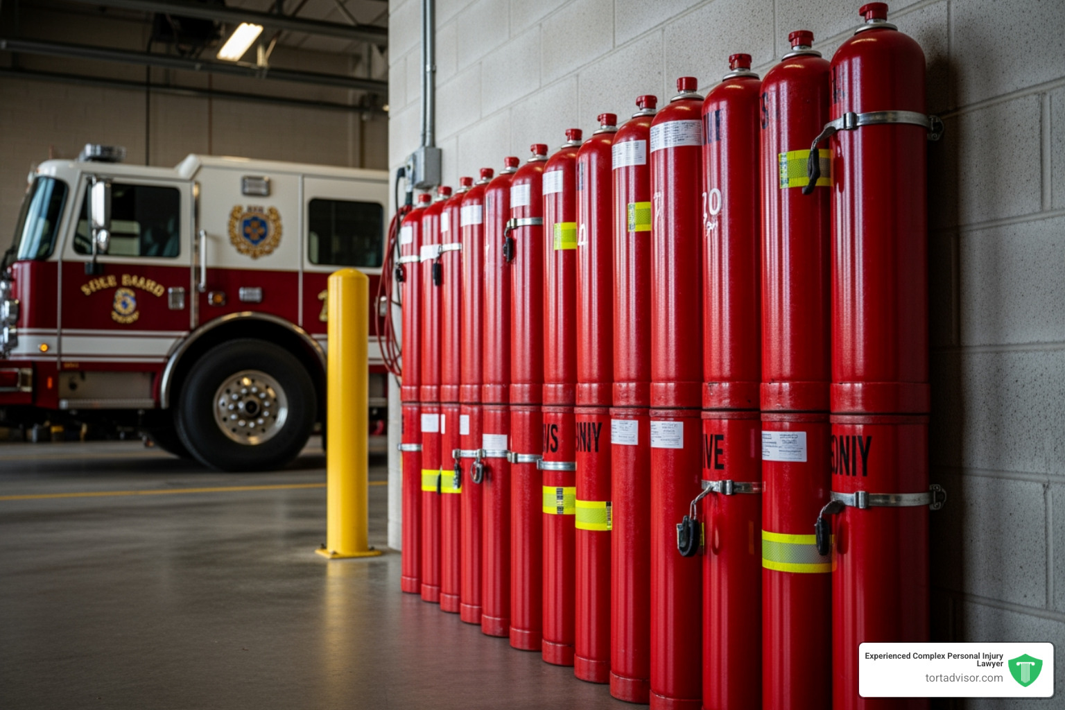 firefighting foam canisters stored at a station - Aqueous film foam cancer firefighting foam canisters stored at a station - Aqueous film foam cancer