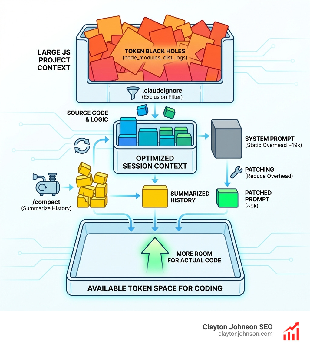 Token usage visualization for JavaScript sessions - Claude AI JavaScript code tips infographic Token usage visualization for JavaScript sessions - Claude AI JavaScript code tips infographic