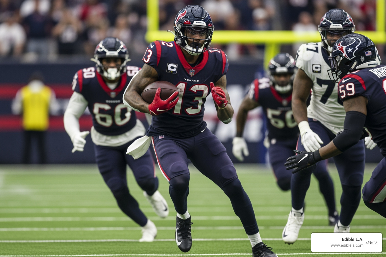 Woody Marks during his rookie season with the Houston Texans -  woody marks