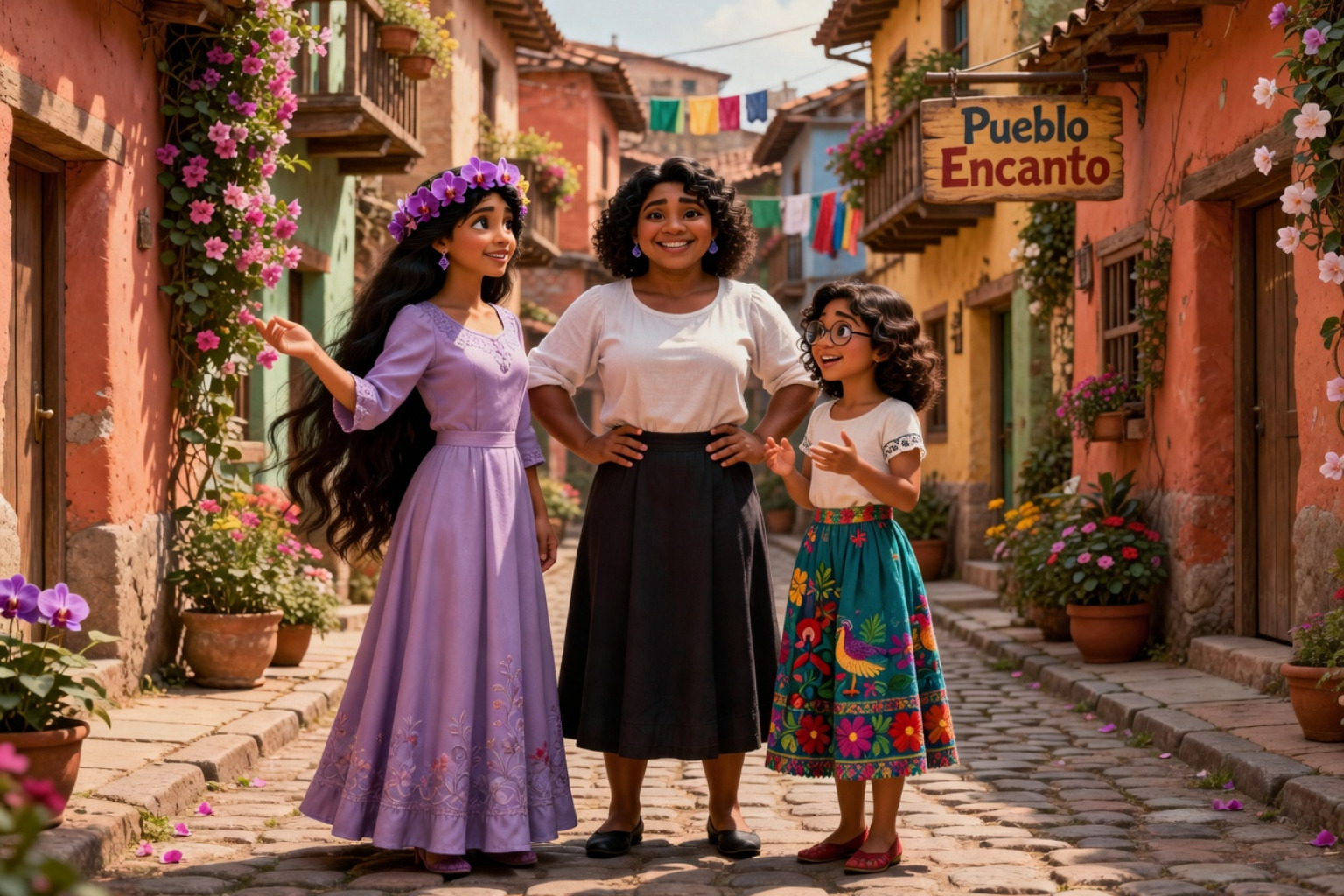 The Madrigal sisters: Isabela, Luisa, and Mirabel - mirabel encanto