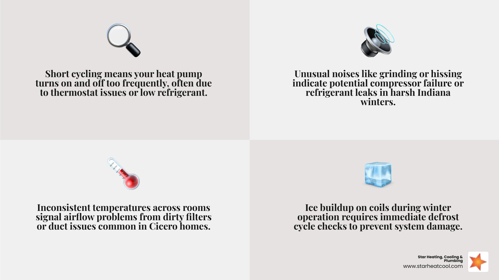 Infographic showing common signs of heat pump failure and steps to take in Cicero IN - heat pump repair cicero in Infographic showing common signs of heat pump failure and steps to take in Cicero IN - heat pump repair cicero in