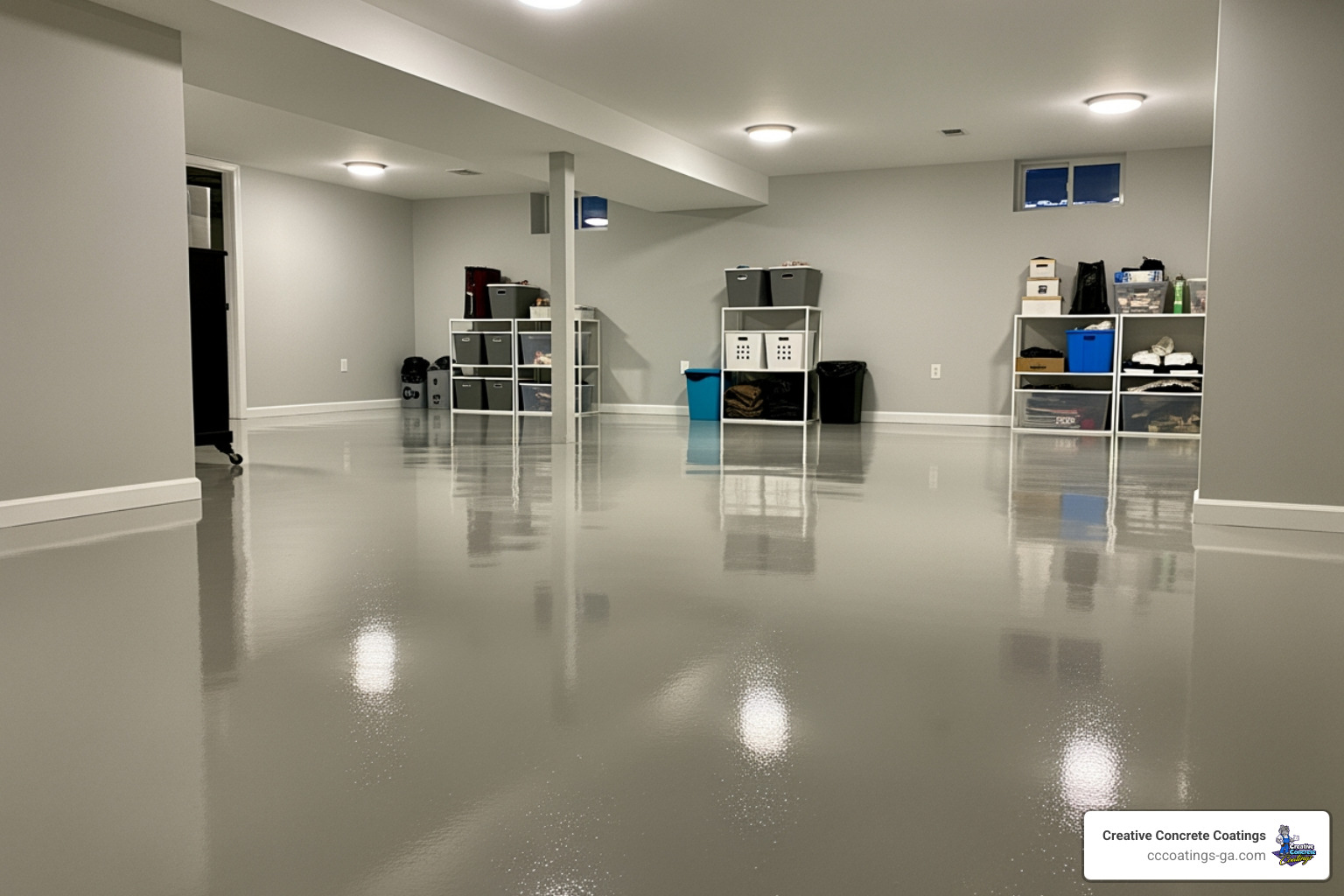 A seamless concrete coating on a basement floor - best epoxy paint for basement floor A seamless concrete coating on a basement floor - best epoxy paint for basement floor