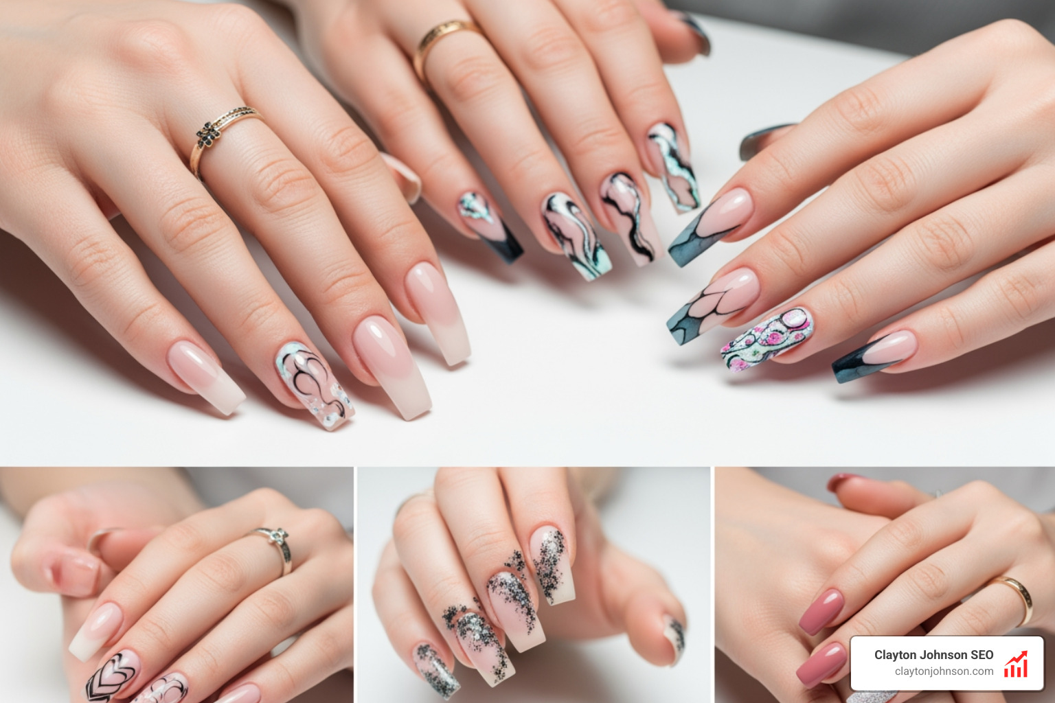 diverse nail designs including gel acrylic and dip powder - aria nail spa diverse nail designs including gel acrylic and dip powder - aria nail spa