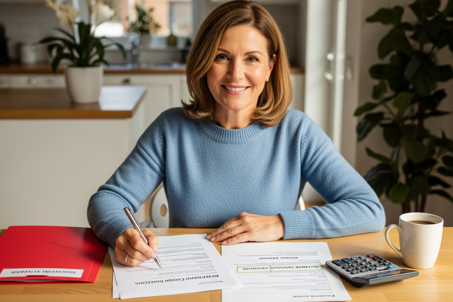 Financial advisor explaining benefit calculations to a client - Divorced spouse benefits