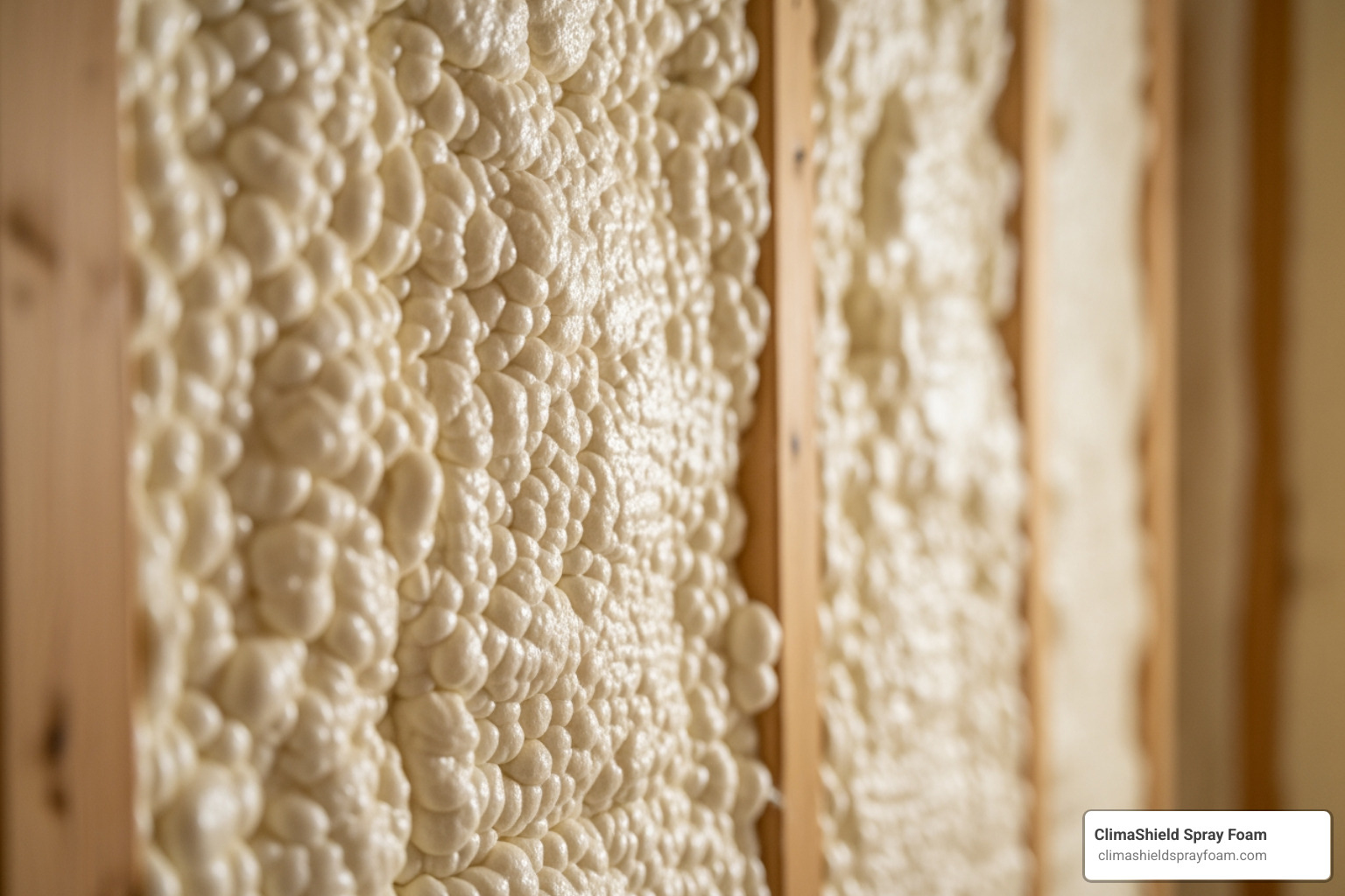 Close-up image showing the sponge-like texture and air-filled cells of open cell foam - open cell spray foam Close-up image showing the sponge-like texture and air-filled cells of open cell foam - open cell spray foam