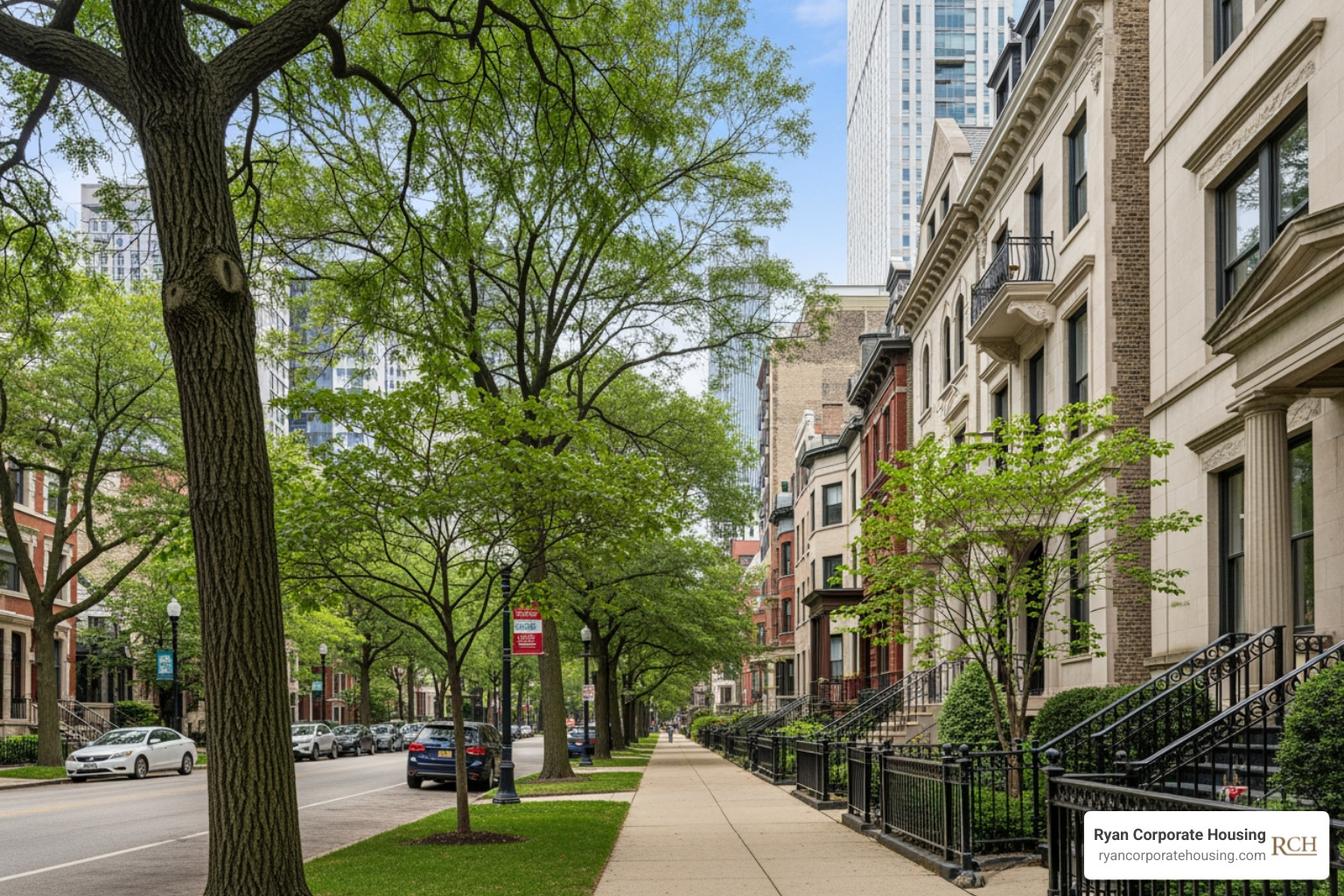 The historic Astor Street District in Chicago's Gold Coast - corporate housing gold coast chicago