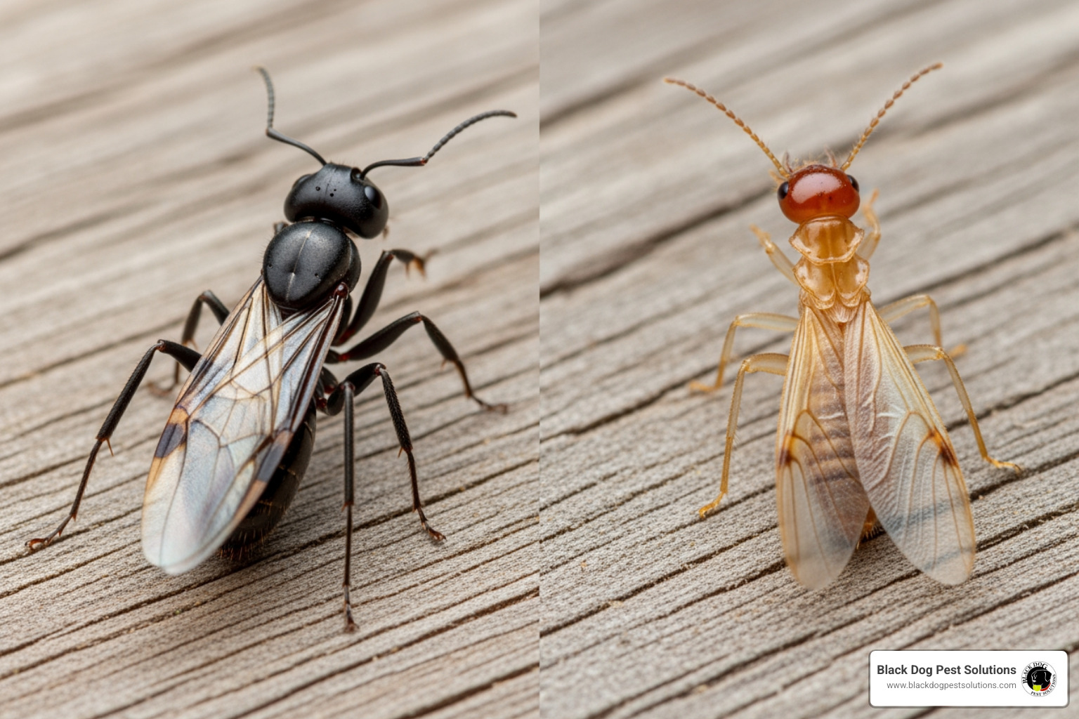 Comparing physical features of a carpenter ant and a termite - how to get rid of carpenter ants naturally Comparing physical features of a carpenter ant and a termite - how to get rid of carpenter ants naturally