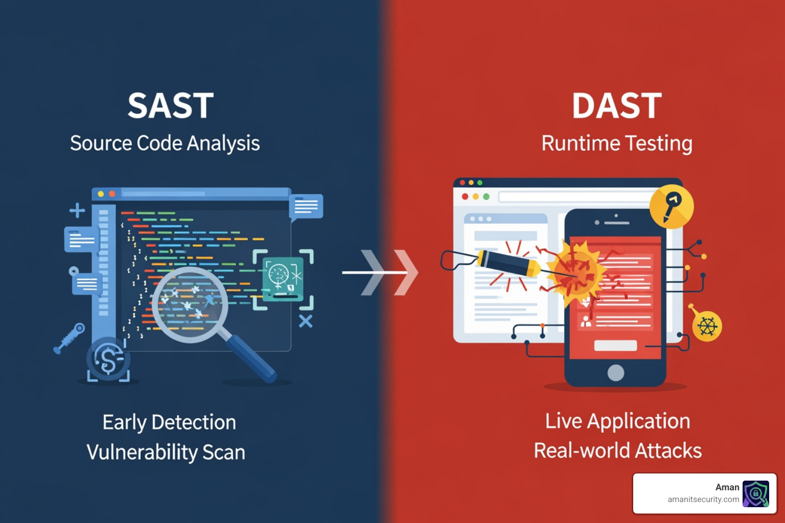 Comparison of white-box SAST and black-box DAST testing perspectives - sast and dast Comparison of white-box SAST and black-box DAST testing perspectives - sast and dast