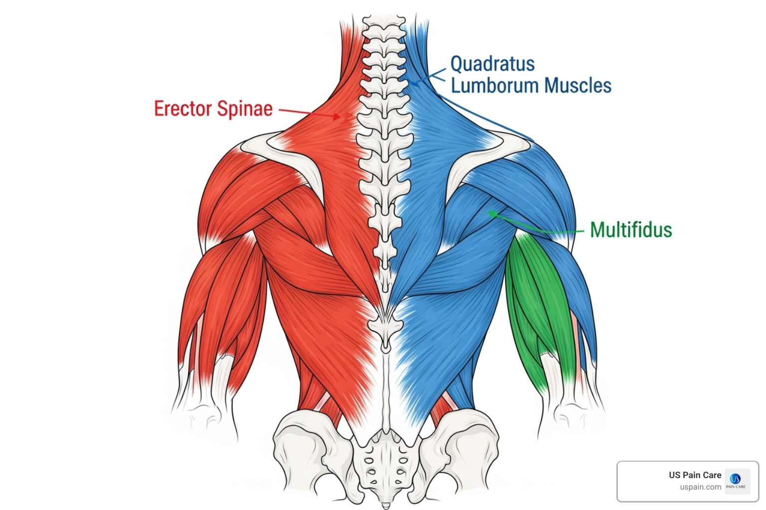 lumbar spine anatomy highlighting muscle groups - i pulled something in my lower back
