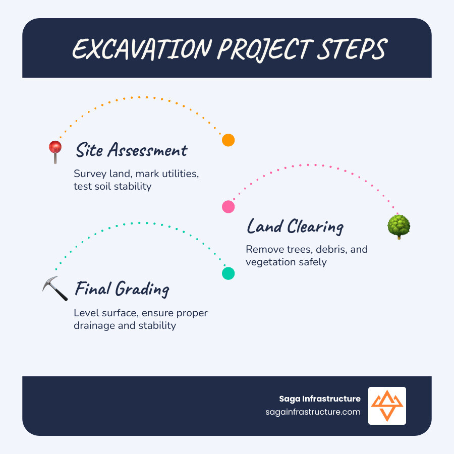 5 steps of a professional excavation project from site assessment to final grading - excavation contractors near me