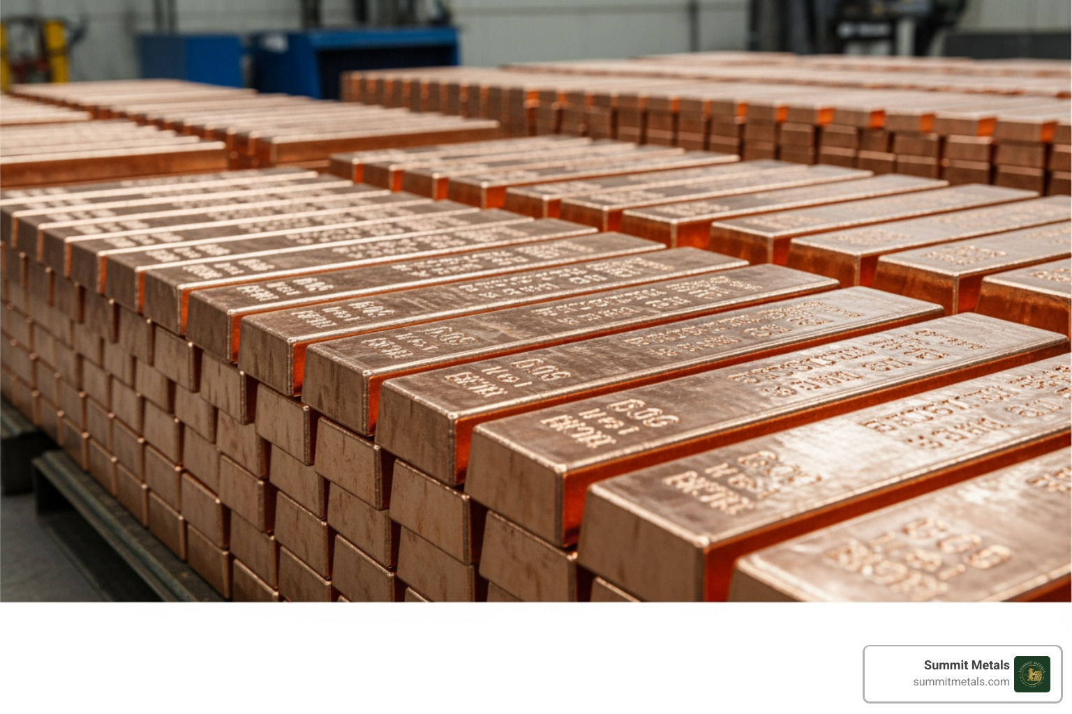 A 10-pound copper loaf bar with elemental design markings - Bulk copper bars