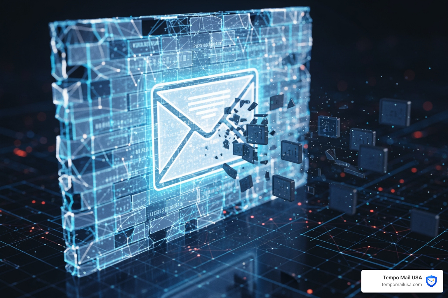 A secure digital firewall protecting an email inbox from incoming spam and data breaches - email alias name suggestions