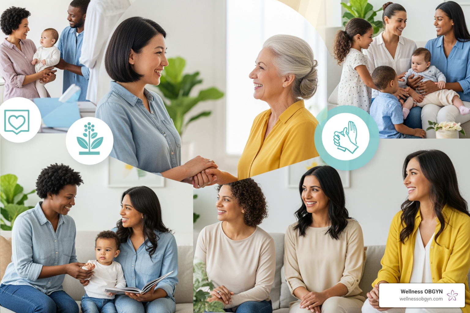 A physician sitting with a patient during a clinical consultation, listening intently - women's care and family wellness