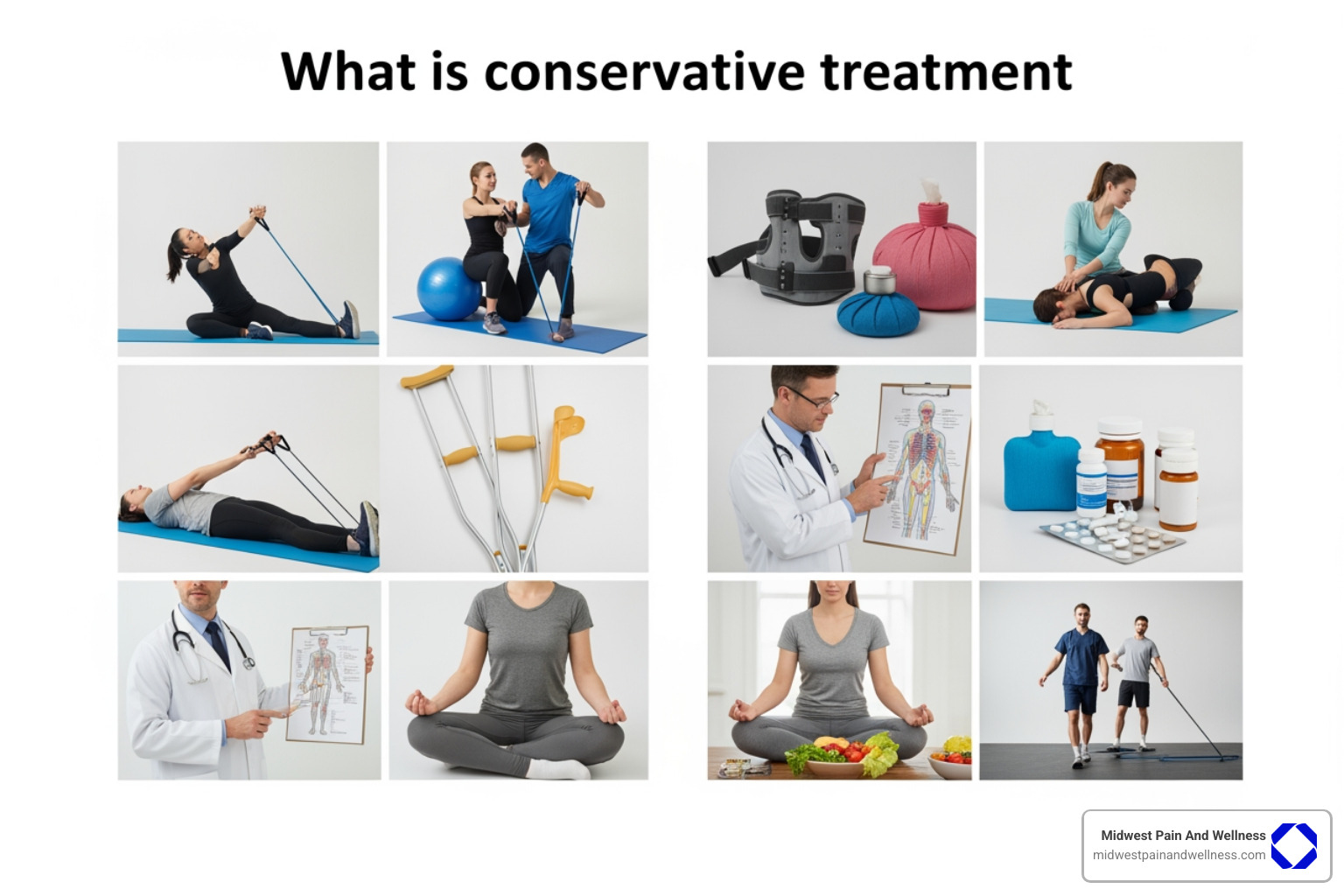 medical professional explaining a non-surgical plan to a patient - What is conservative treatment medical professional explaining a non-surgical plan to a patient - What is conservative treatment