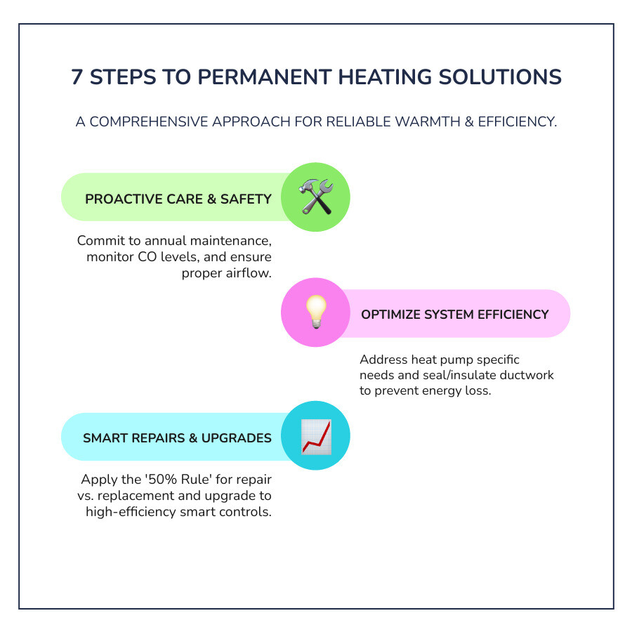 7-step approach to solving heating repair problems permanently — from maintenance to smart upgrades - Heating Repair
