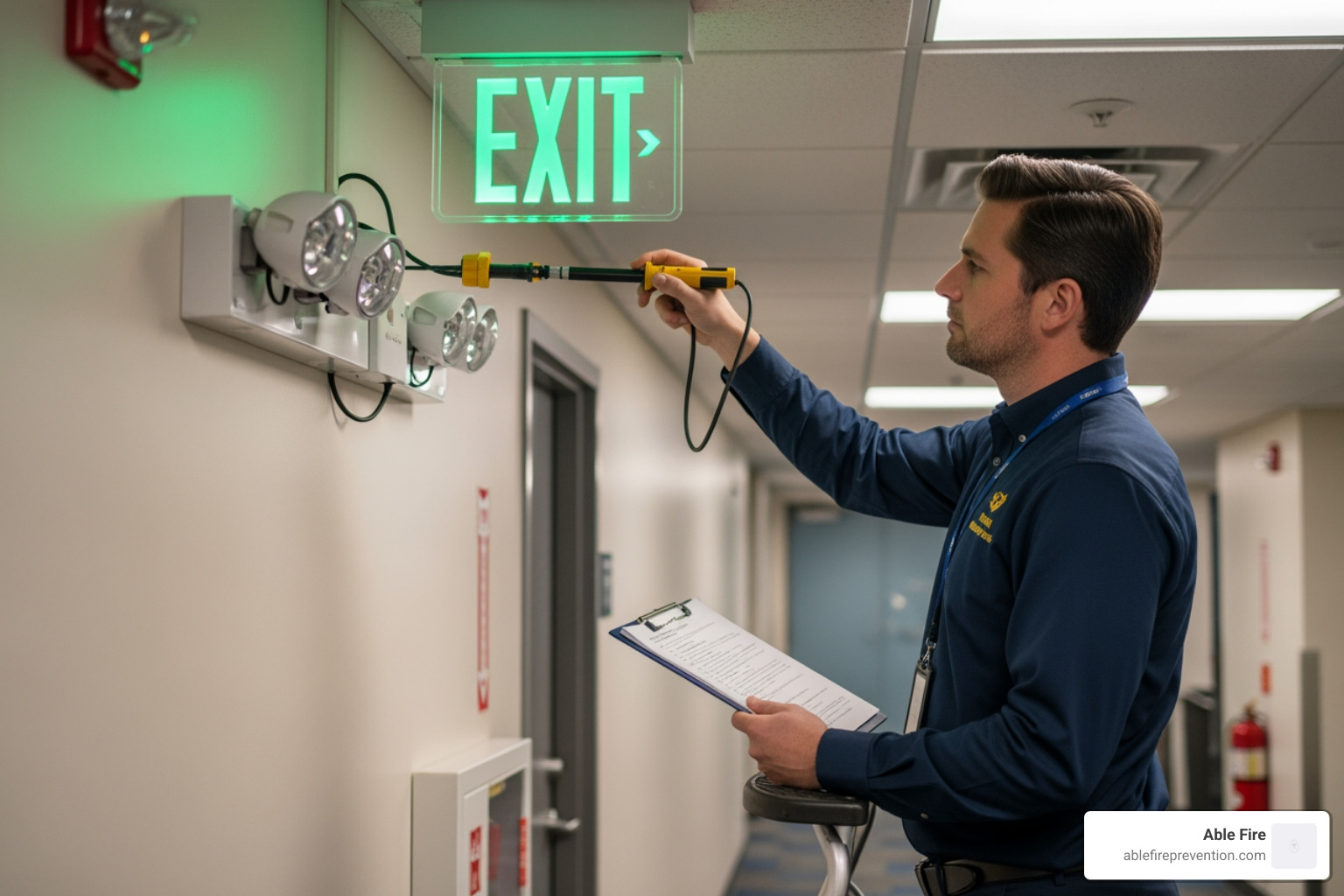 building floor plan highlighting emergency exit routes and lighting placement - emergency and exit light testing building floor plan highlighting emergency exit routes and lighting placement - emergency and exit light testing