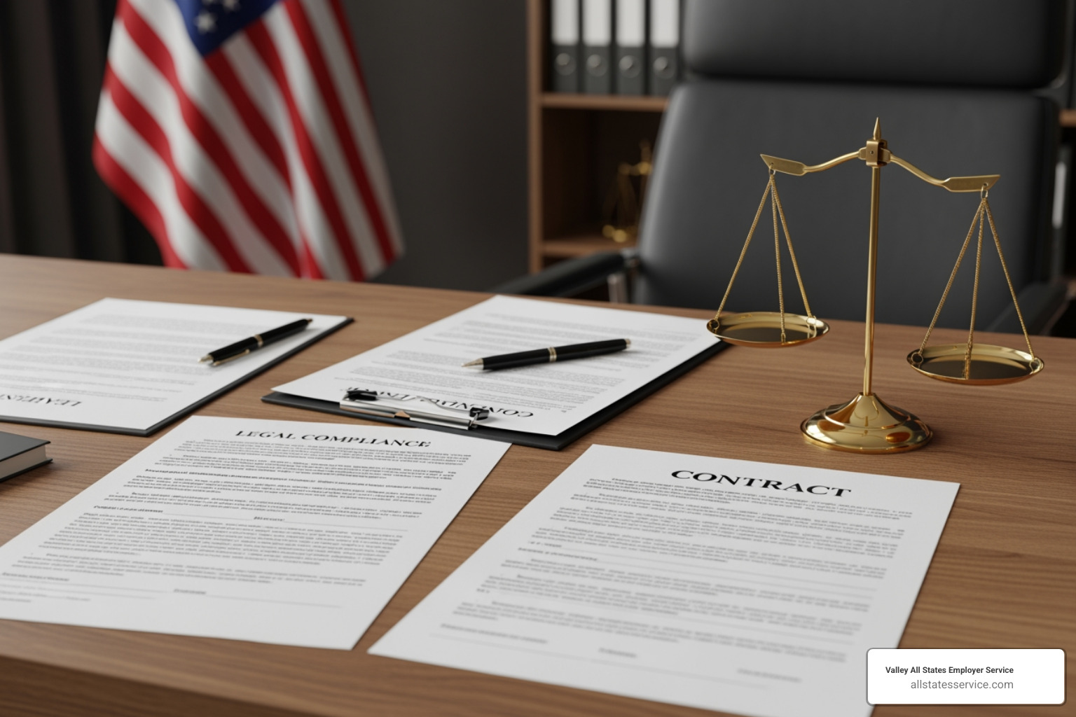 Legal compliance documents and scales of justice representing background check regulations - background check outsourcing