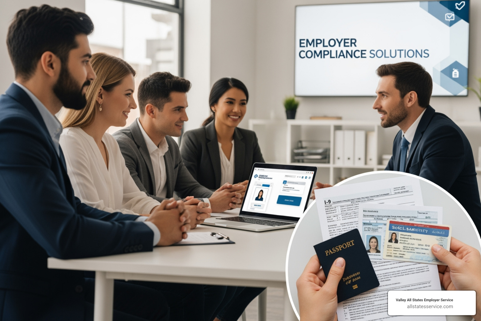 Official Form I-9 document showing Sections 1 and 2 - employer service I-9 compliance