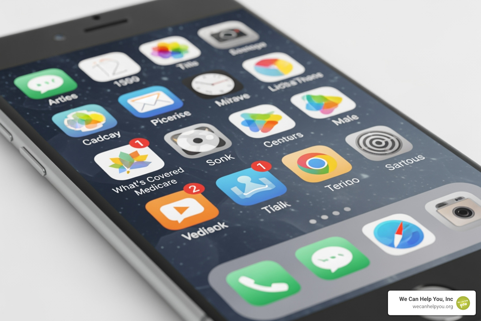 The official What's Covered app icon on a mobile home screen - medicare app