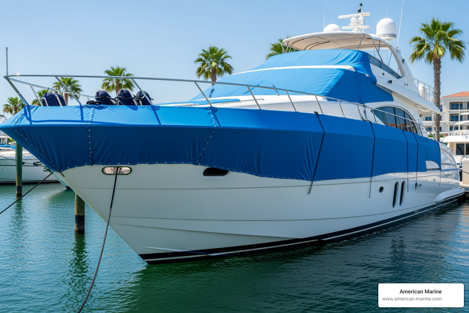 custom boat covers with snaps on a large luxury yacht - custom boat covers with snaps