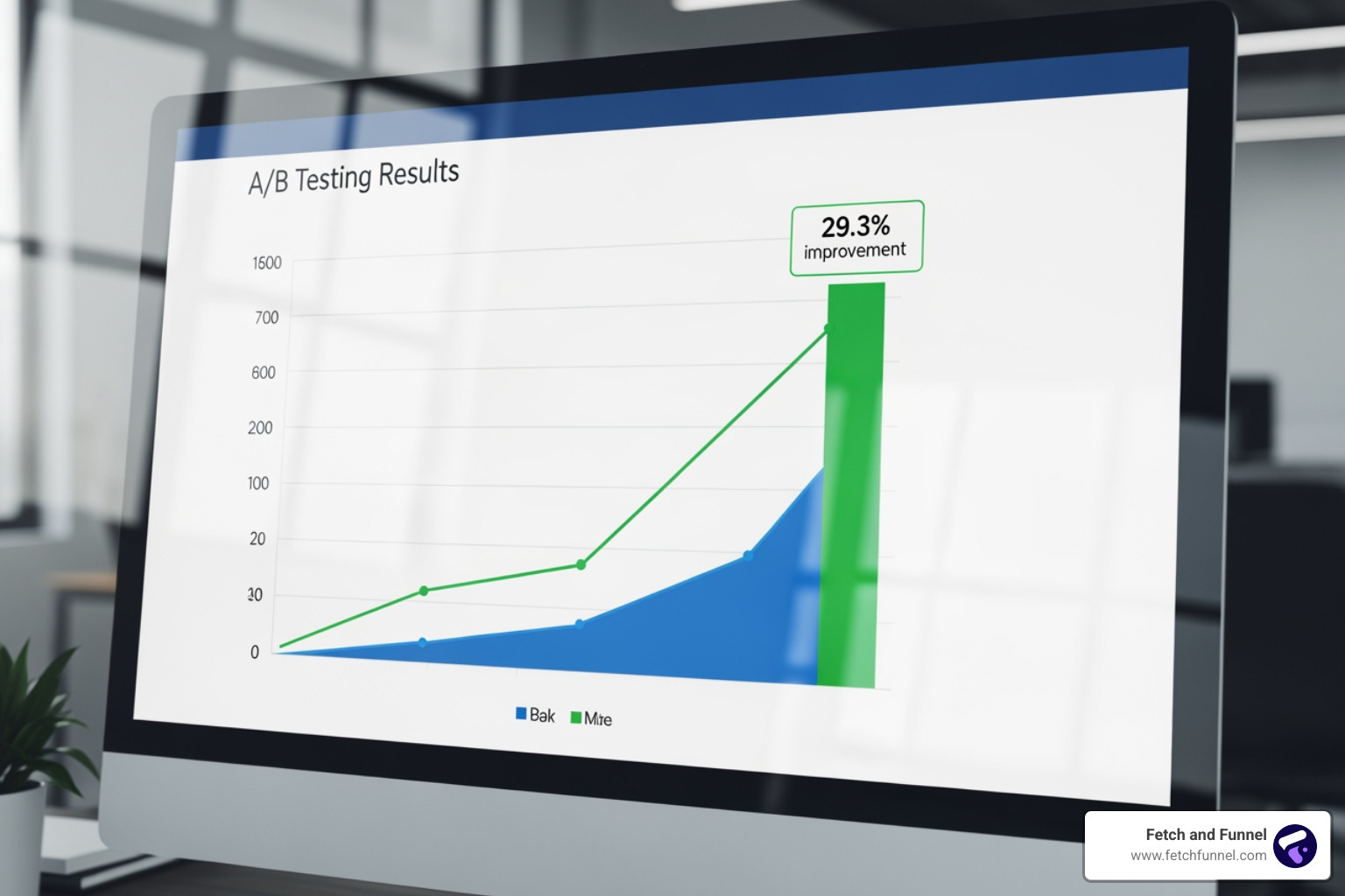 A/B testing creative result graph - Direct response creative A/B testing creative result graph - Direct response creative