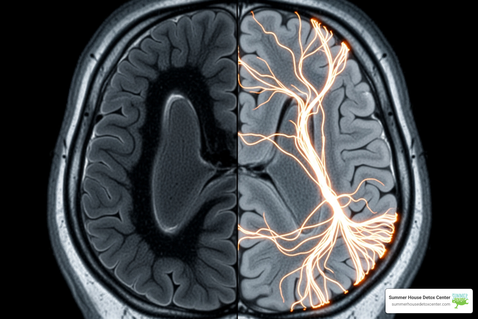 brain scan showing neuroplasticity and healing during recovery - addiction recovery