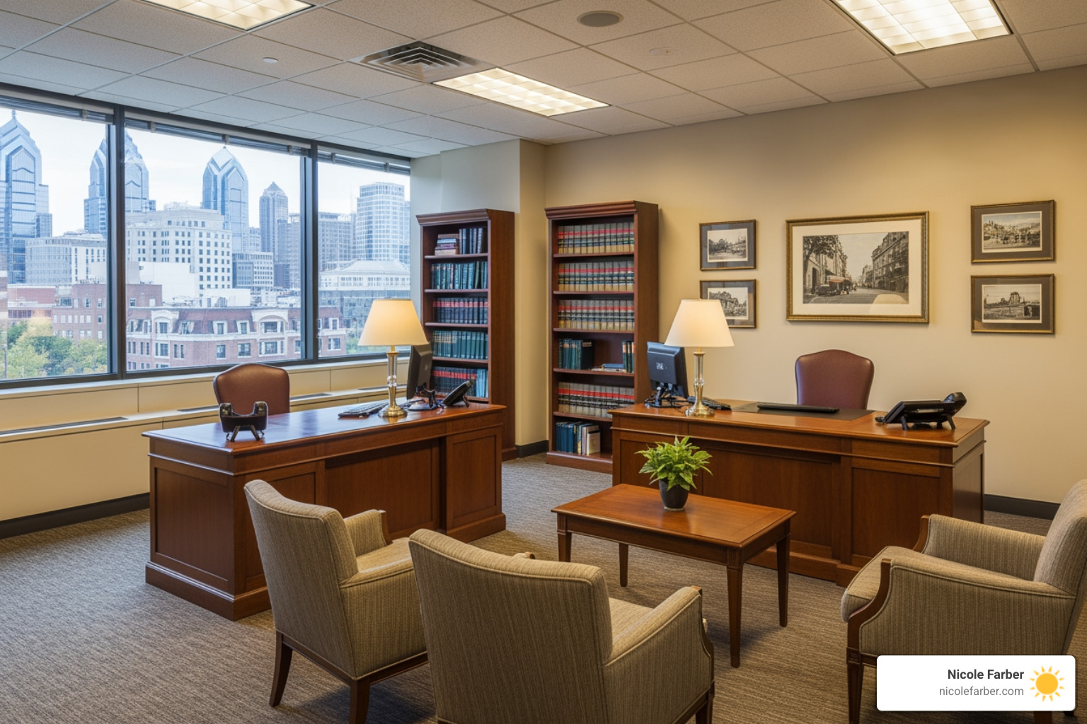 A professional law firm office in Philadelphia representing a welcoming environment for estate planning clients - estate A professional law firm office in Philadelphia representing a welcoming environment for estate planning clients - estate