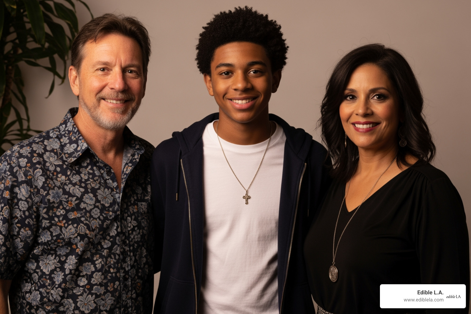 Malachi Barton with his parents Loren and Felicia Barton - malachi barton